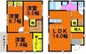 エクセル　A棟 3LDKの間取り