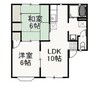 グラシア妹尾 2LDKの間取り