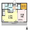 グロリア　Ａ棟 1LDKの間取り