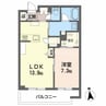 クロムノワール 1LDKの間取り