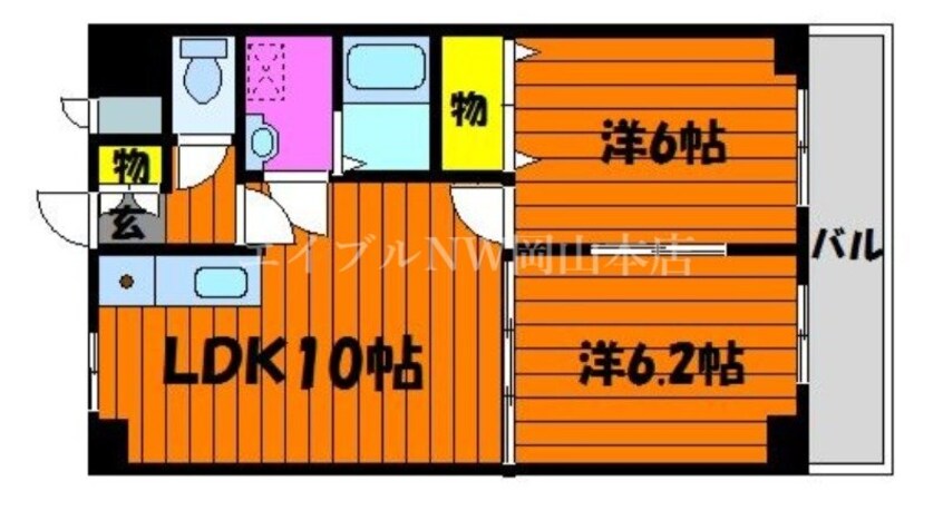 間取図 サニーヒルズ大福