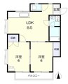 サンハイツテラオⅡ 2LDK+Sの間取り