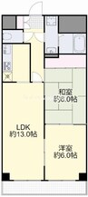 コロニアルリビング西島田ウエストタワー 2LDKの間取り