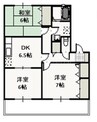 Ｍ’ｓタウン大安寺　Ｃ 3DKの間取り