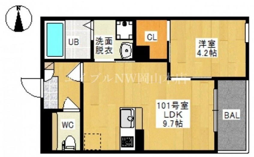 間取図 REGALEST SK 高柳