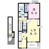 ブルック新保 1LDKの間取り