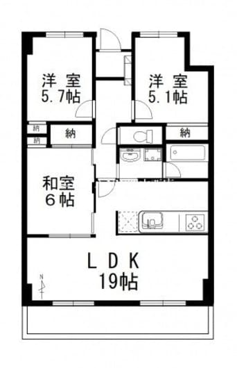 間取図 アークスクエア表町