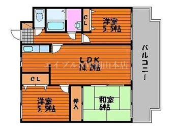 間取図 スカール青江Ⅰ