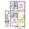 ベントルナータ　Ｂ 2LDKの間取り