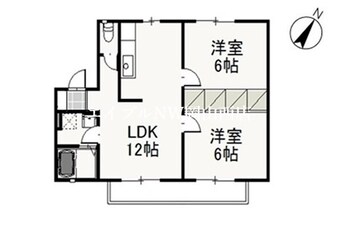 間取図 リーヴァ妹尾　B