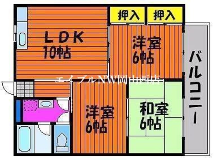 間取図 セゾン洲崎