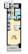 アルファレガロ西古松 1Kの間取り