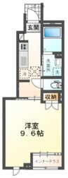 プラッツ・ユーたかまつ 1Kの間取り