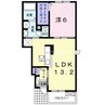 ウィステリア　コーキ　Ｂ 1LDKの間取り