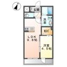 グローリアオオフク 1LDKの間取り
