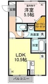 メゾン　エミグラント　Ａ棟 1LDKの間取り