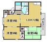 サンローレルＢ棟 3LDKの間取り