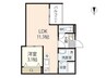 REGALE富町 1LDKの間取り