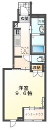 フロード・N 1Kの間取り
