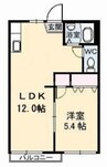 パークハイツ　Ｂ棟 1LDKの間取り