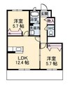 シエロ　セレーノ　Ａ棟 2LDKの間取り