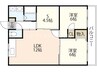 ブルージュ下中野 2LDK+Sの間取り
