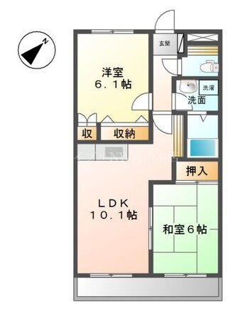 間取図 サンピア大福