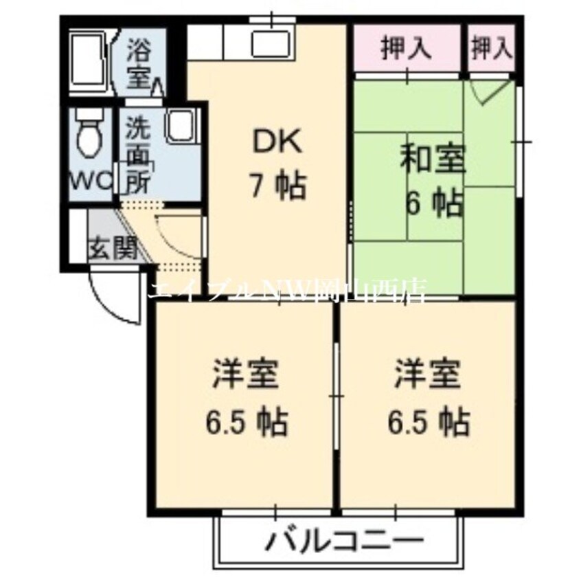 間取図 アンリシール　B棟