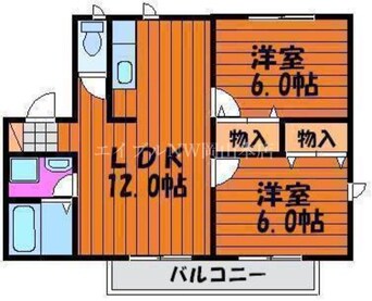 間取図 リーヴァ妹尾Ａ