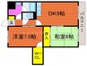 サンライズ豊成 2DKの間取り