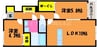 リバーサイド東畦　C棟 2LDKの間取り