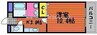成和第６ビル 1Kの間取り