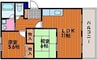 ベアーフルートⅡ 2LDKの間取り