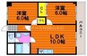 プレアール豊成 2LDKの間取り
