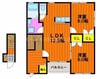 プロスペリティ万倍 2LDKの間取り