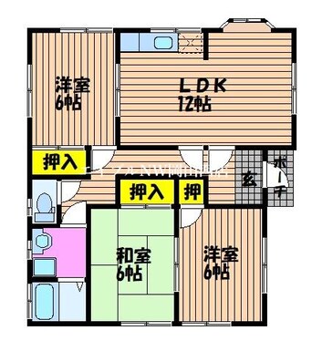 間取図 中山貸家