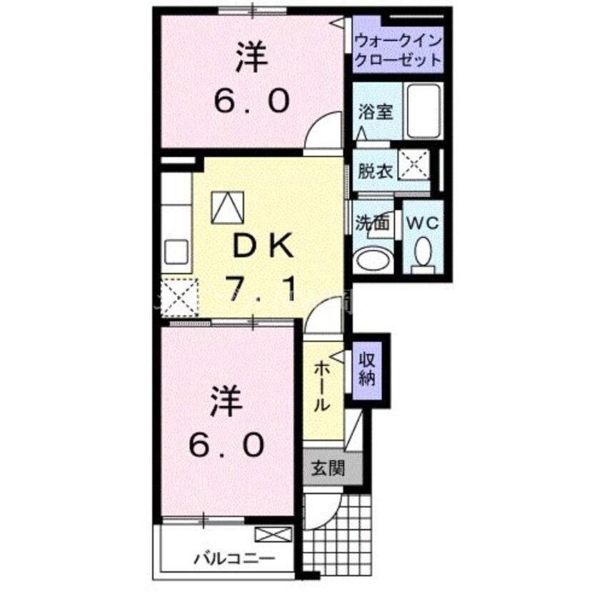 間取図 ハーモニーツネヤマ