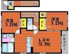 アドヴァンスＳＨⅢ　Ｂ棟 2LDKの間取り