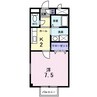 プロスペルＡ 1Kの間取り