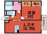 プレミール　Ｂ棟 1LDKの間取り