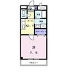 レジデンス青江 1Kの間取り