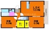 リビングタウン旭川　Ｂ棟 2LDKの間取り