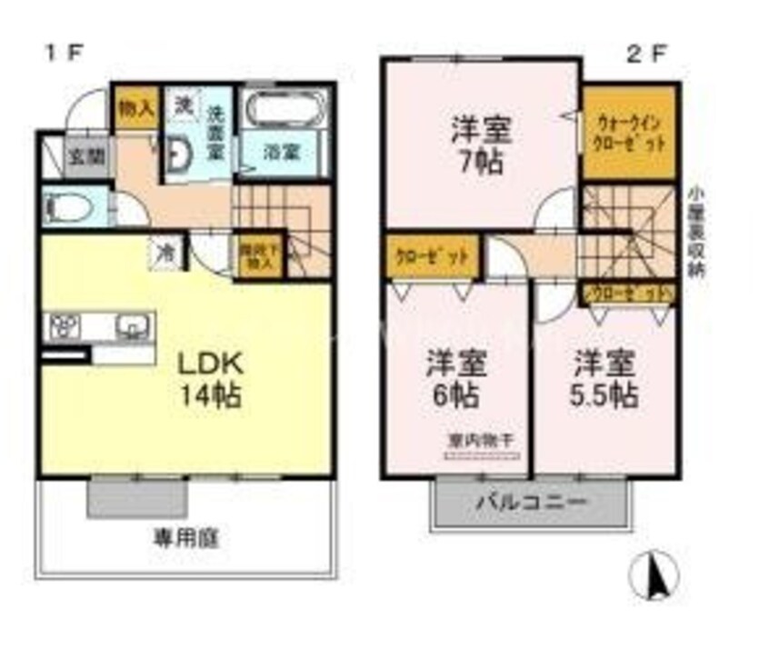 間取図 ラフィーネ下中野　A