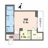 リガーレ中井 1DKの間取り