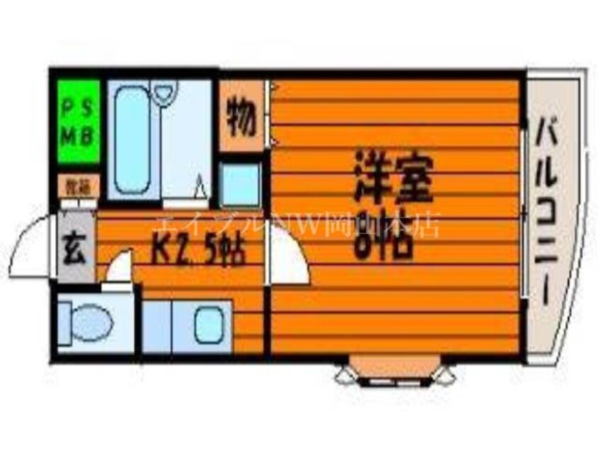 間取図 クレセール下伊福