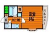 クレセール下伊福 1Kの間取り