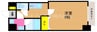 SOL東中央 1Kの間取り