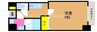 SOL東中央 1Kの間取り