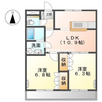 間取図 リープクレセント