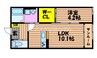 Maison de Caramel 1LDKの間取り